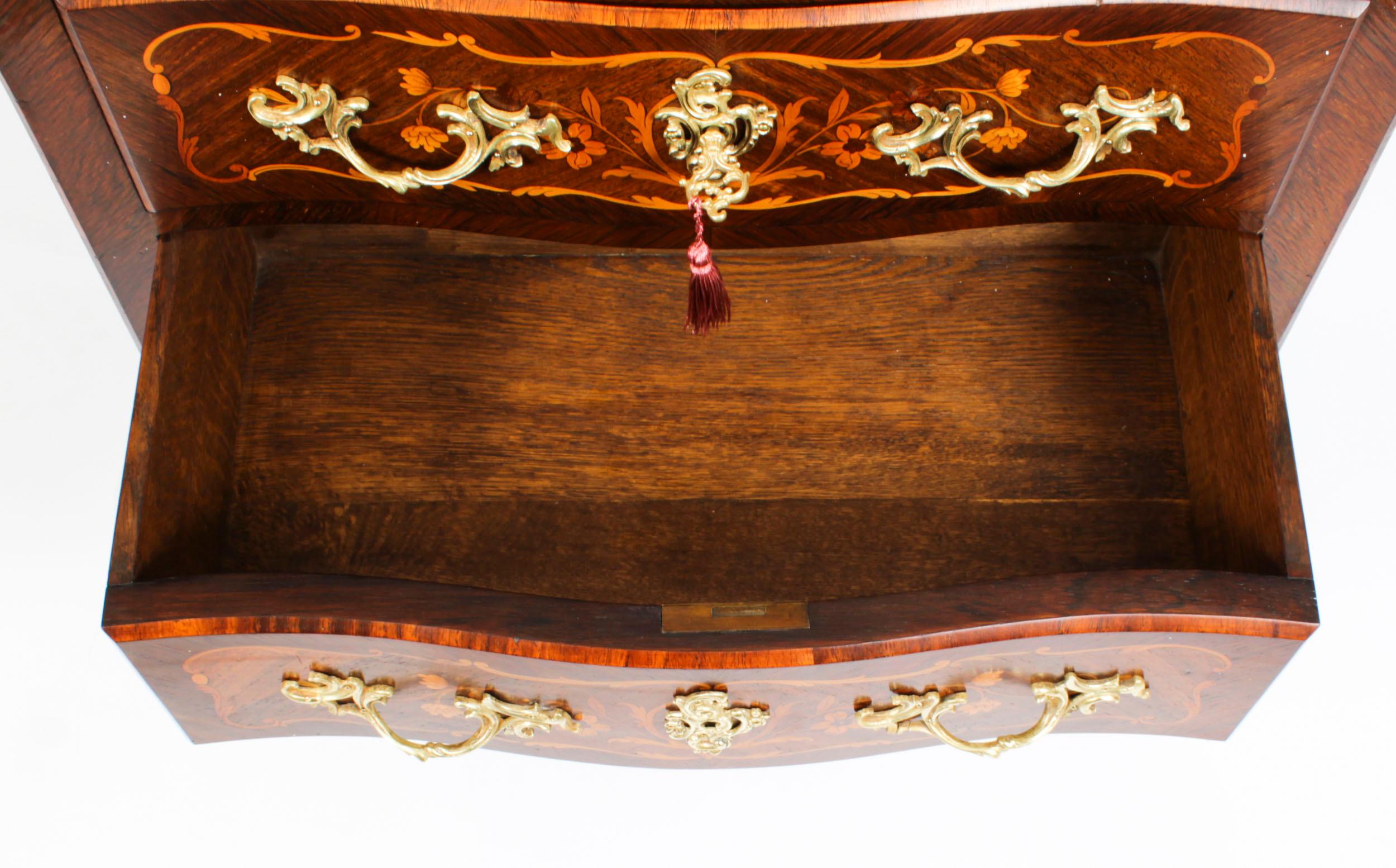 Antique French Louis Revival Marquetry Commode, 19th Century For Sale 12