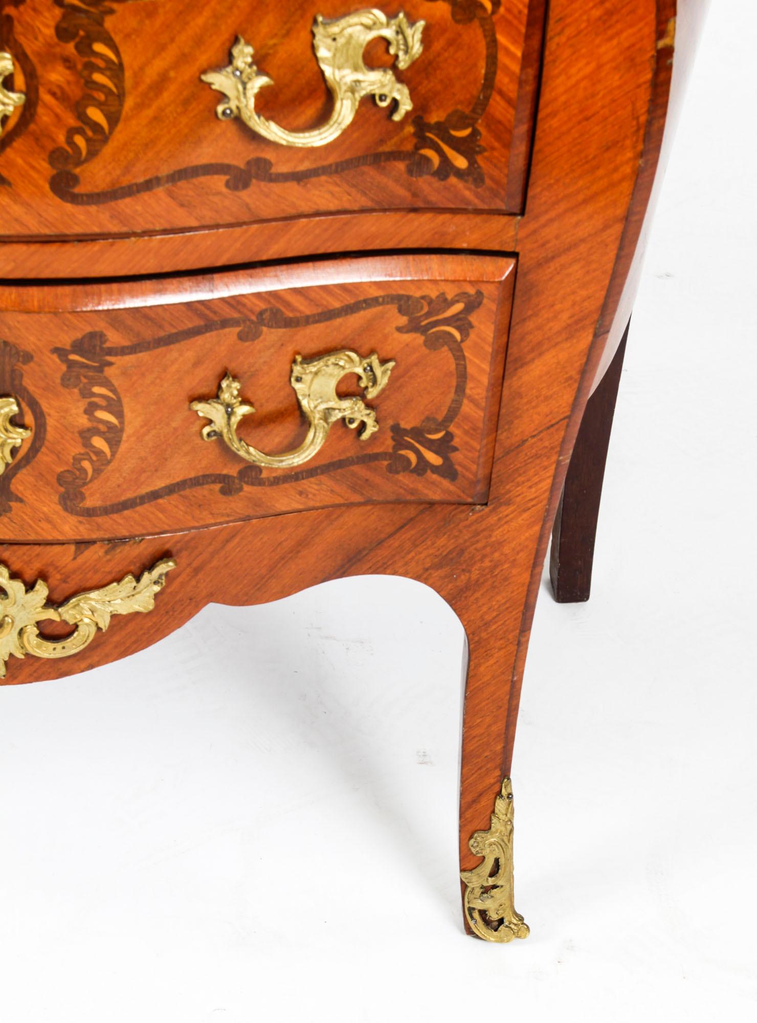 Antique French Louis Revival Marquetry Commode, 19th Century 3