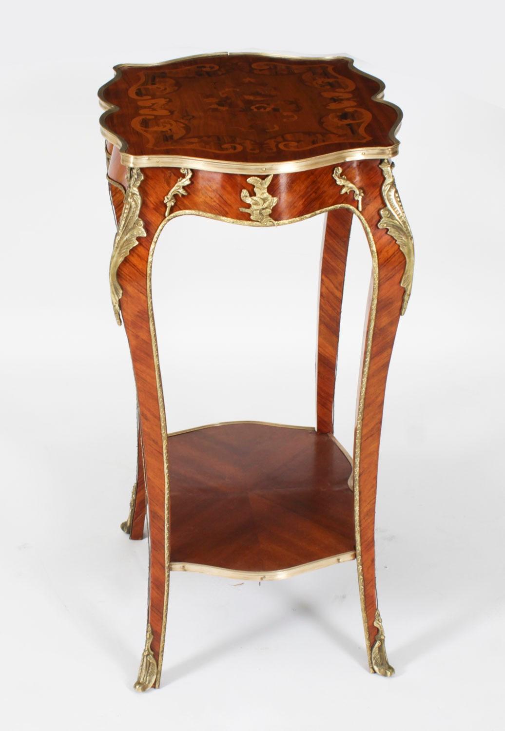 Antique French Louis Revival Marqutry Ormolu Occasional Table 19° Secolo In condizioni buone in vendita a London, GB