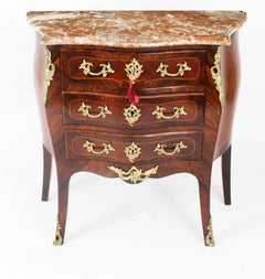 Antique French Louis Revival Ormolu Mounted Commode 19th Century