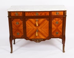 Antique French Louis Revival Ormolu Mounted Commode 19th Century