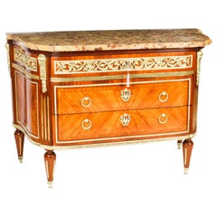 Antique French Louis Revival Ormolu Mounted Commode Chest, 19th C