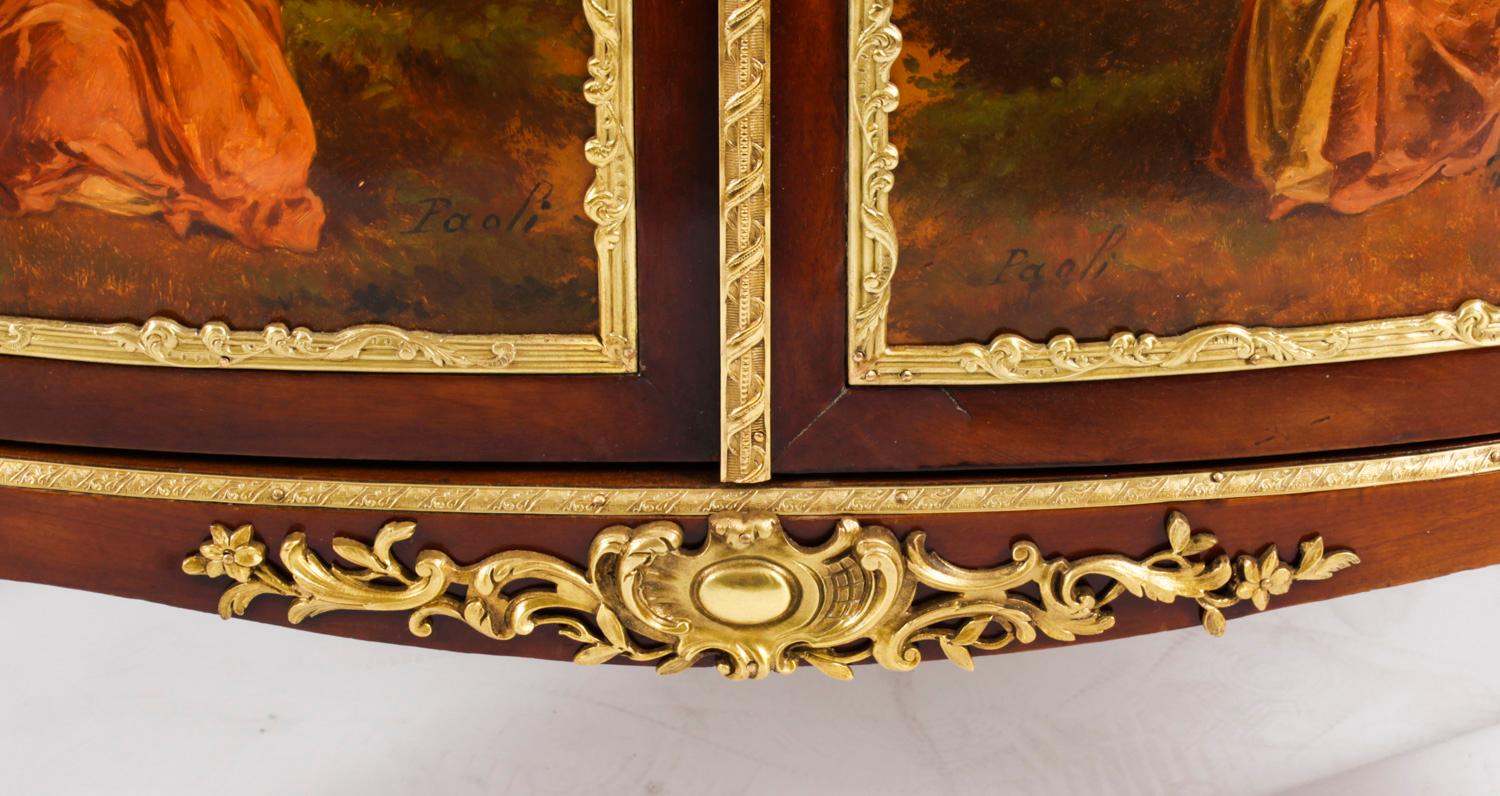 Antique French Louis Revival Vernis Martin Display Cabinet 19th Century 7