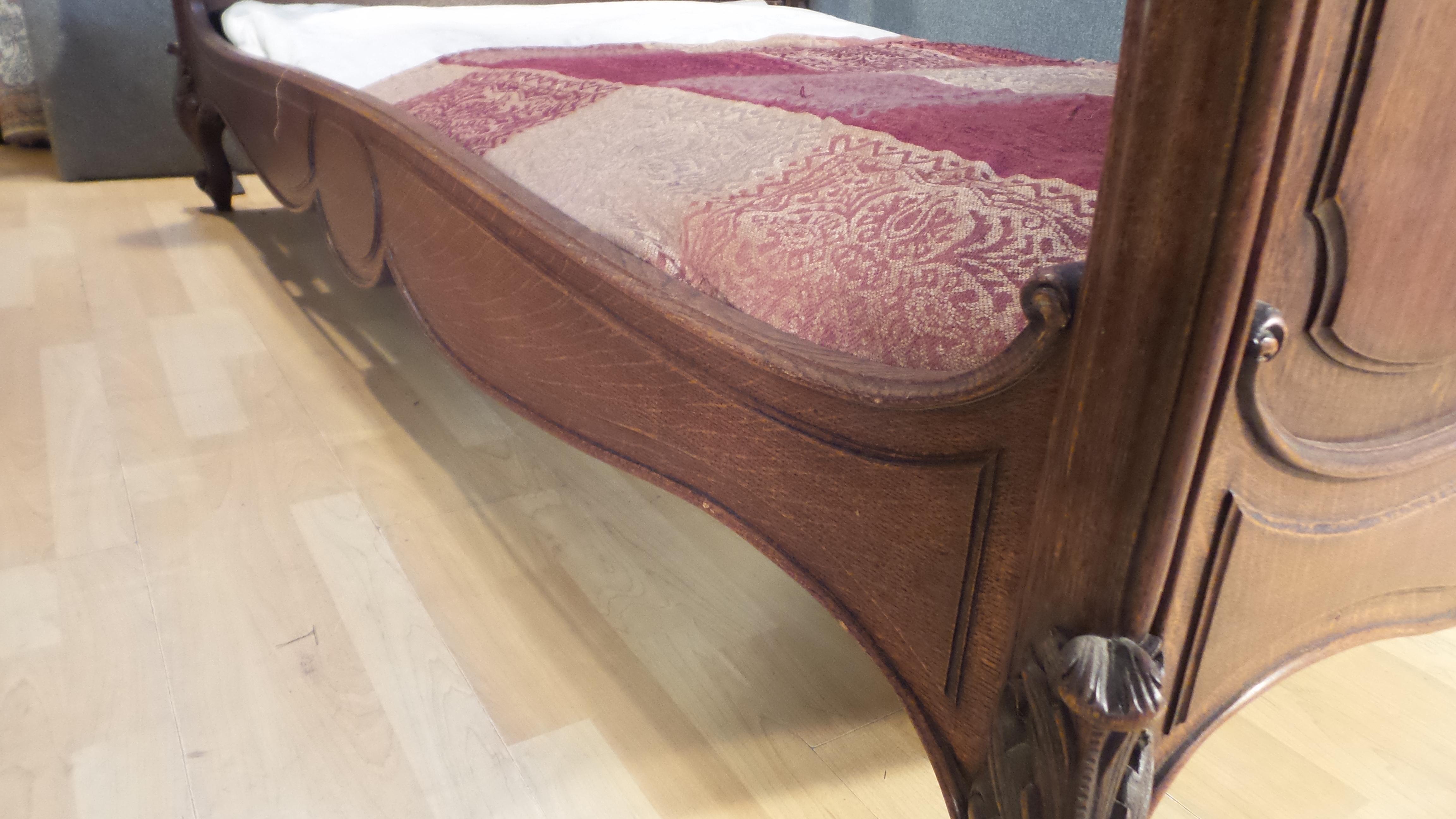 wooden vintage bed frame