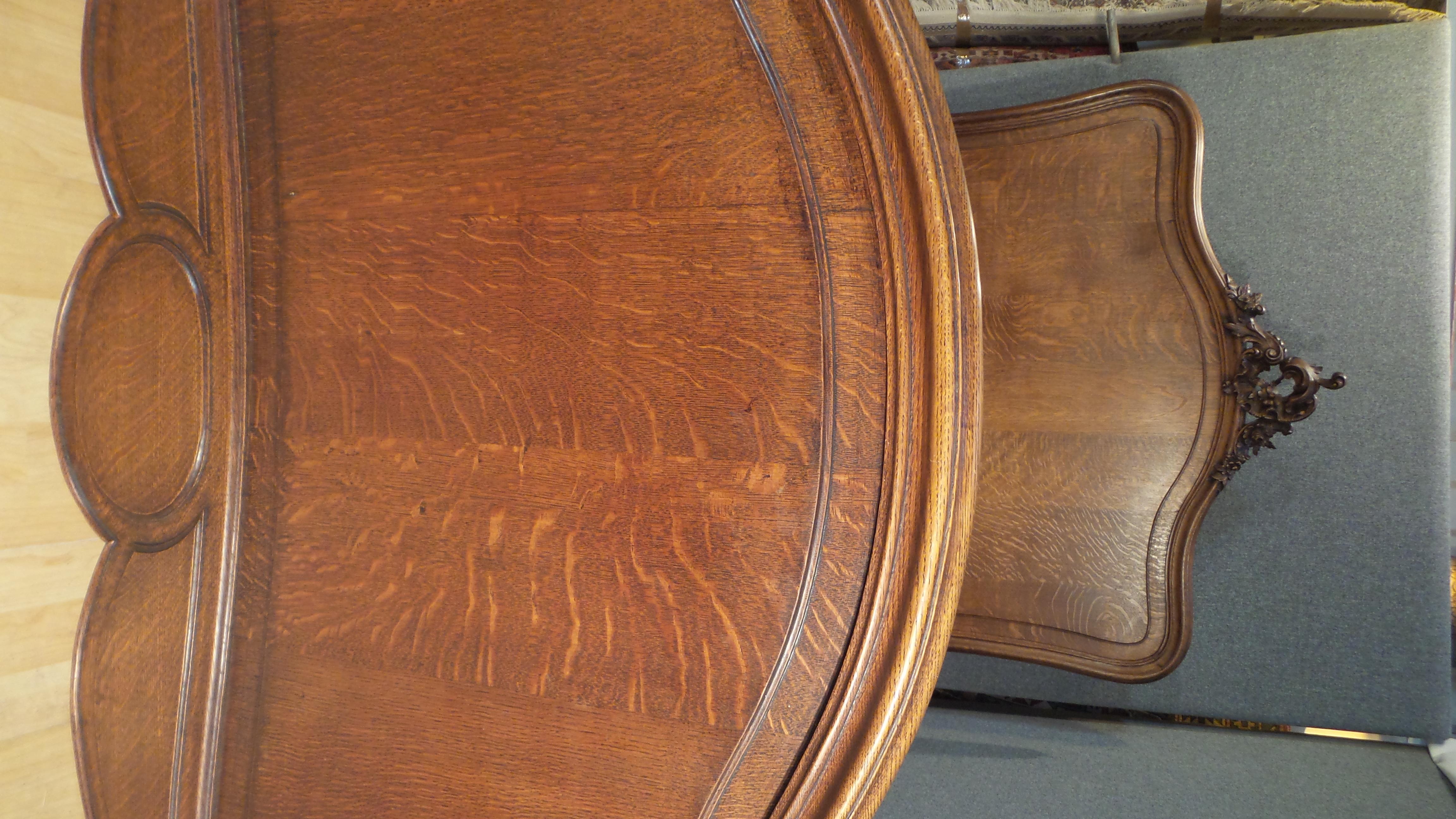 Antique French Louis VX1 Double Bed Frame in Oak with Superb Carved Plume In Good Condition In Blackpool, Lancashire