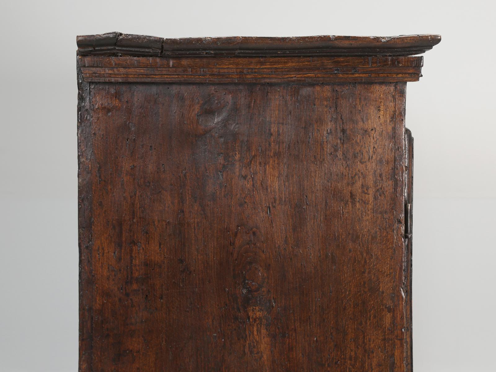 Antique French Louis XIII Armoire or Cupboard from the Early 1700's In Good Condition In Chicago, IL