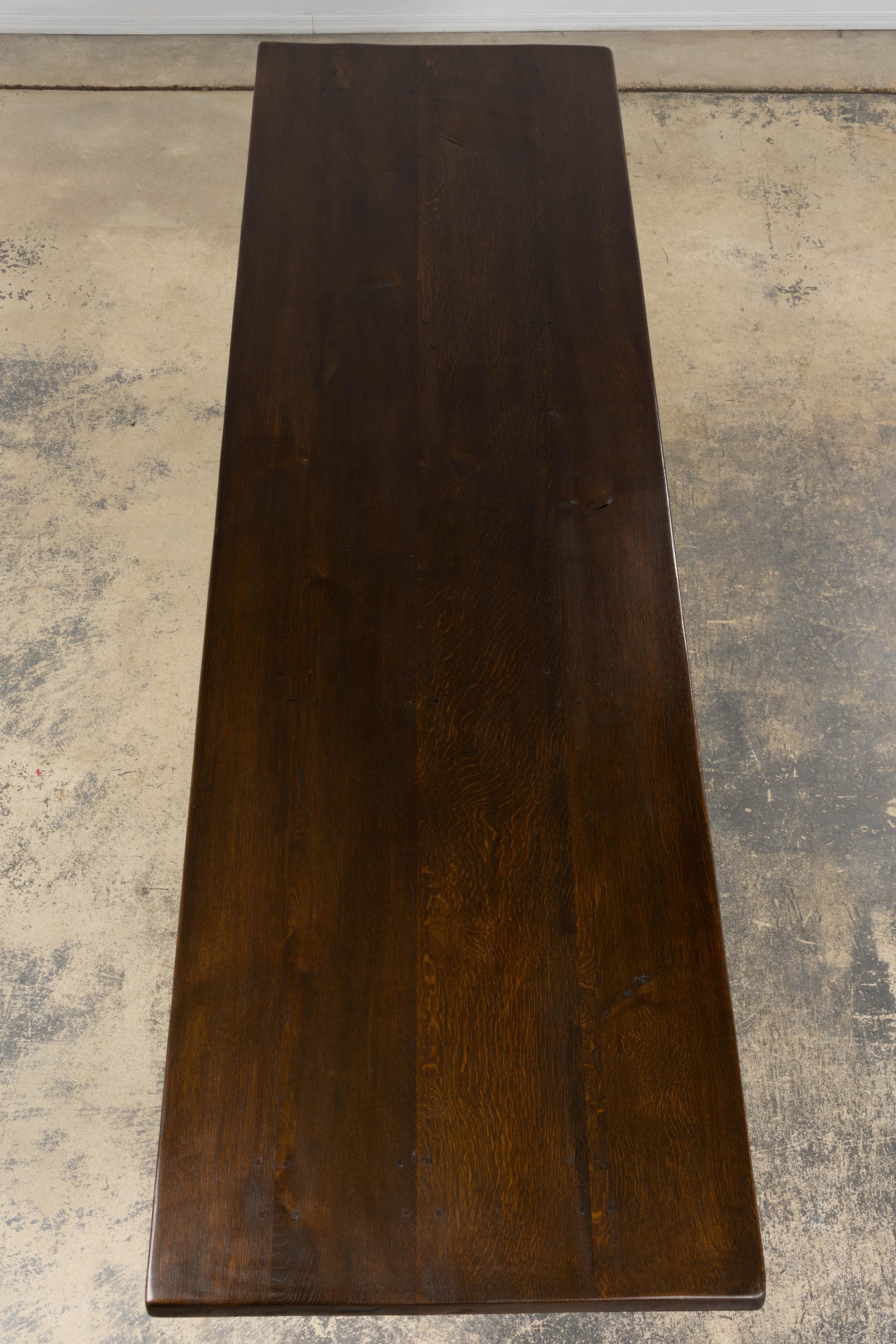 Antique Table de Réfectoire en Chêne de Style Louis XIII Français en vente 6