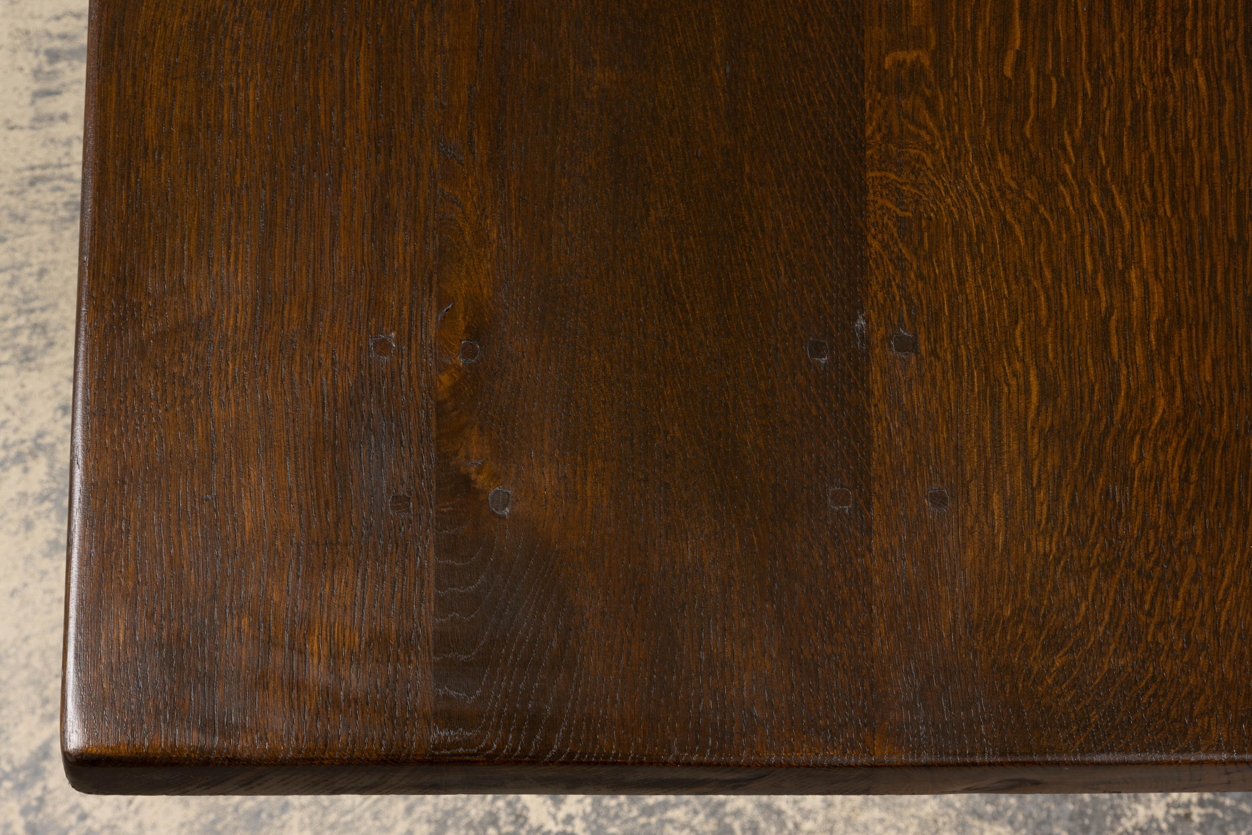 Antique Table de Réfectoire en Chêne de Style Louis XIII Français en vente 7