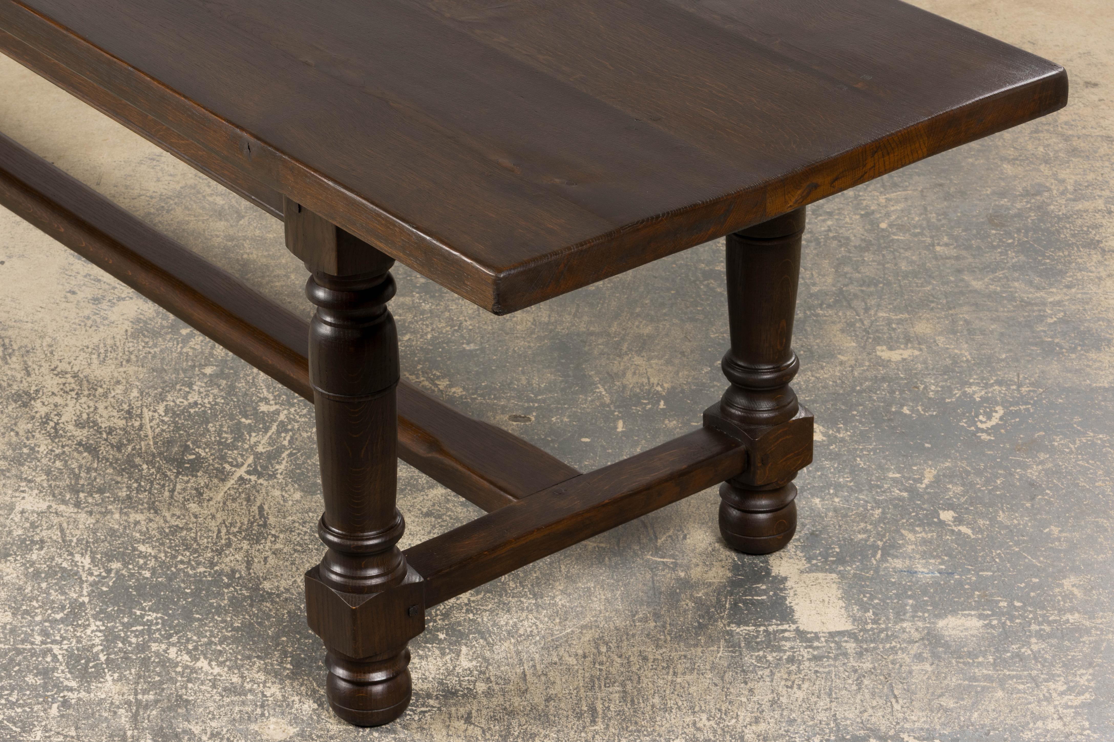 Antique Table de Réfectoire en Chêne de Style Louis XIII Français en vente 13