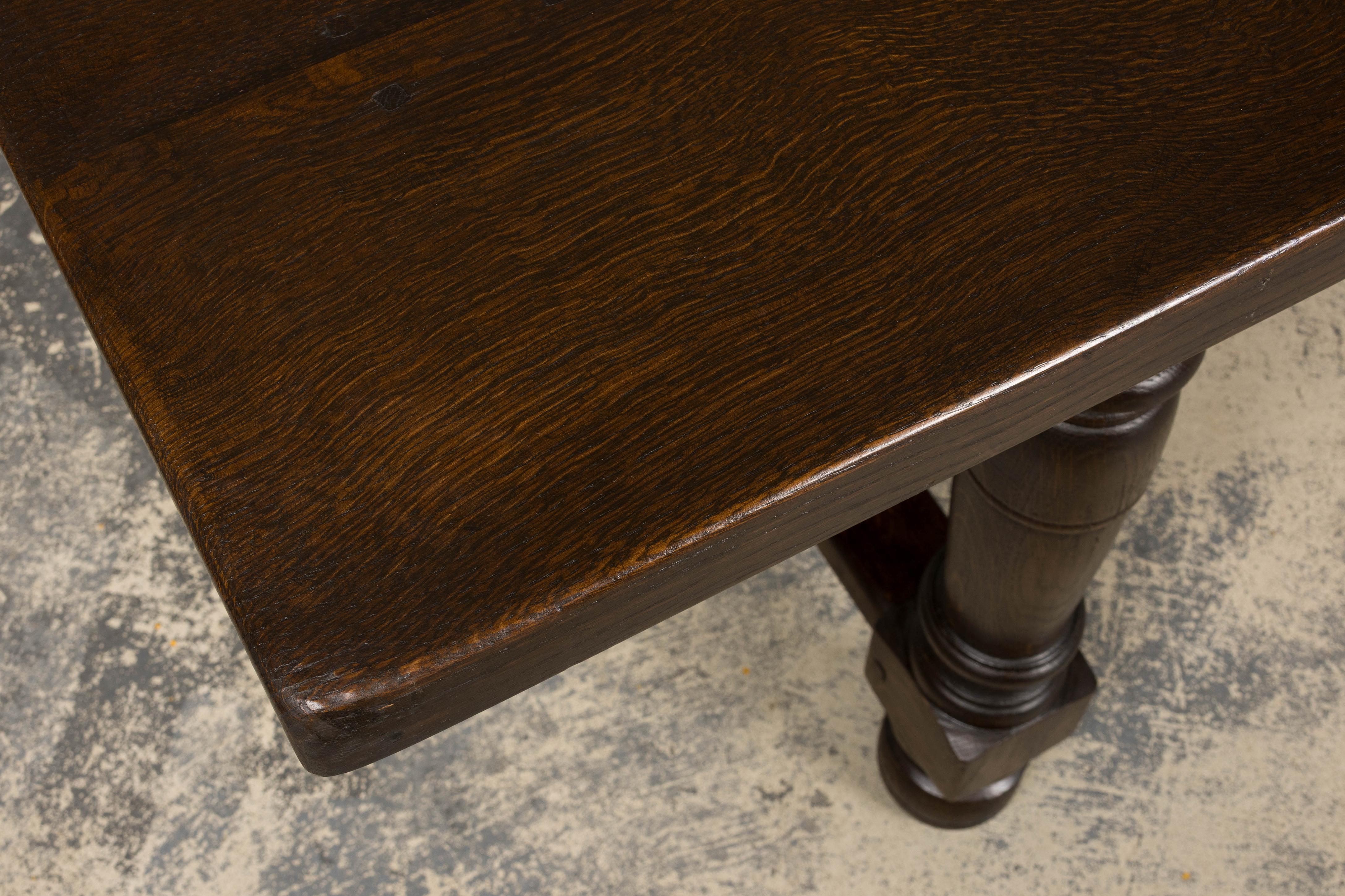 Antique Table de Réfectoire en Chêne de Style Louis XIII Français en vente 14