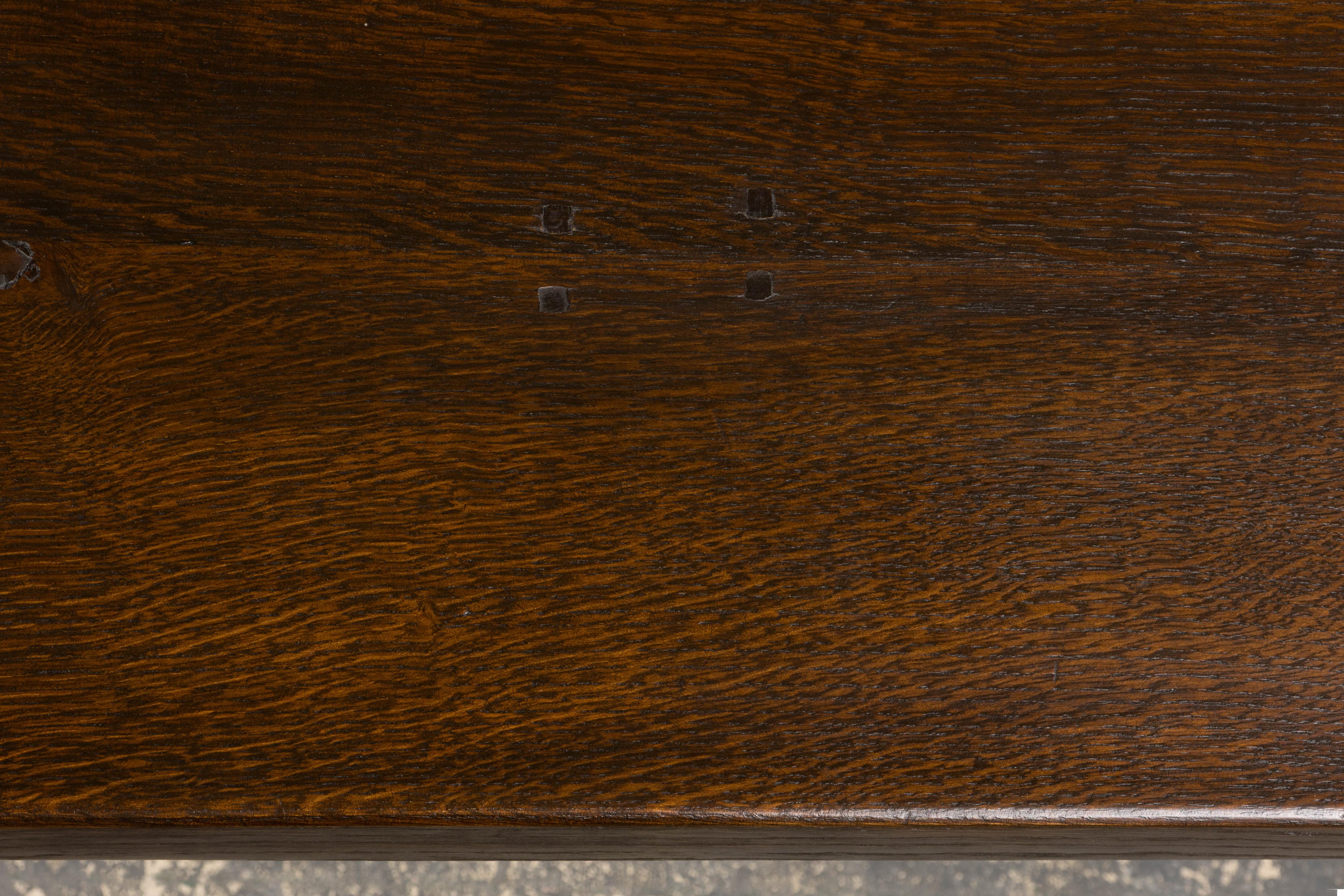 Antique Table de Réfectoire en Chêne de Style Louis XIII Français Bon état - En vente à Astoria, NY