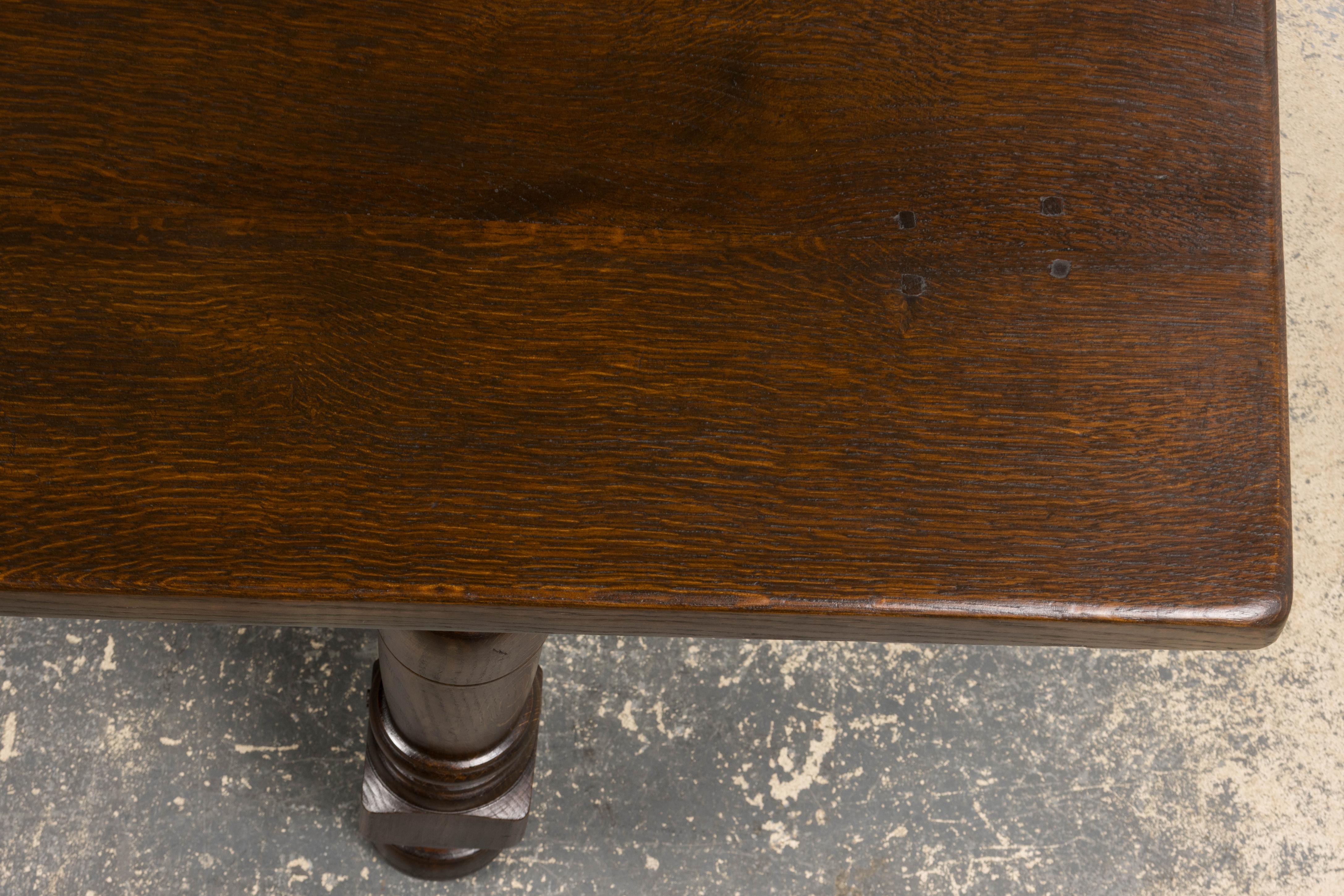 Antique Table de Réfectoire en Chêne de Style Louis XIII Français en vente 1