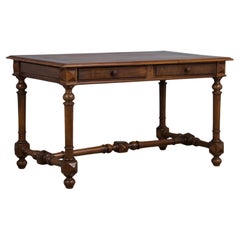Antique French Louis XIII Style Walnut Writing Desk