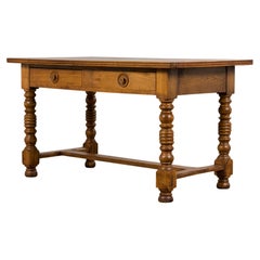 Antique French Louis XIII Style Walnut Writing Desk