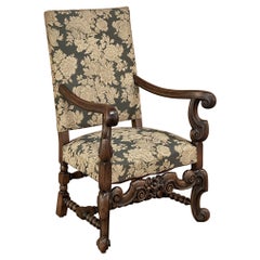 Antique French Louis XIV Armchair, Fauteuil