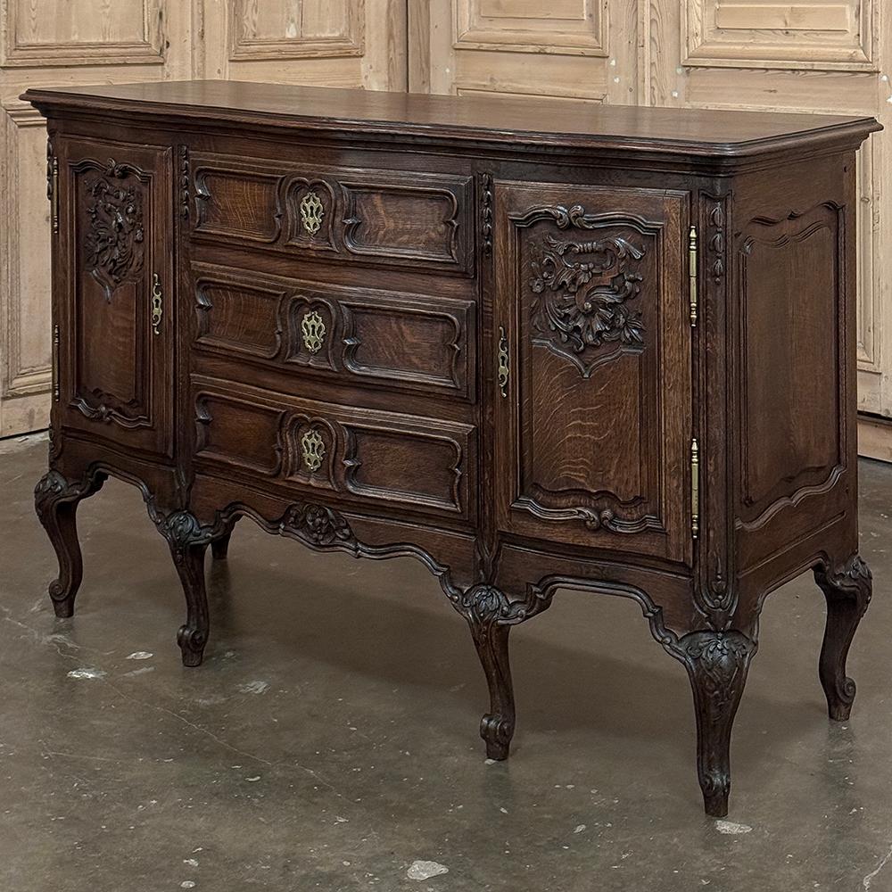 Hand-Crafted Antique French Louis XIV Commode ~ Cabinet ~ Credenza ~ Sofa Table For Sale