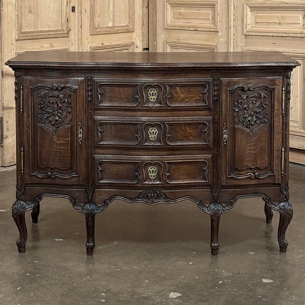 Antique French Louis XIV Commode ~ Cabinet ~ Credenza ~ Sofa Table In Good Condition For Sale In Dallas, TX