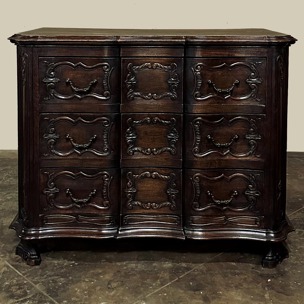 Hand-Carved Antique French Louis XIV Commode ~ Chest of Drawers For Sale
