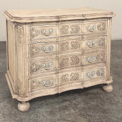 Antique French Louis XIV Commode ~ Chest of Drawers in Stripped Oak