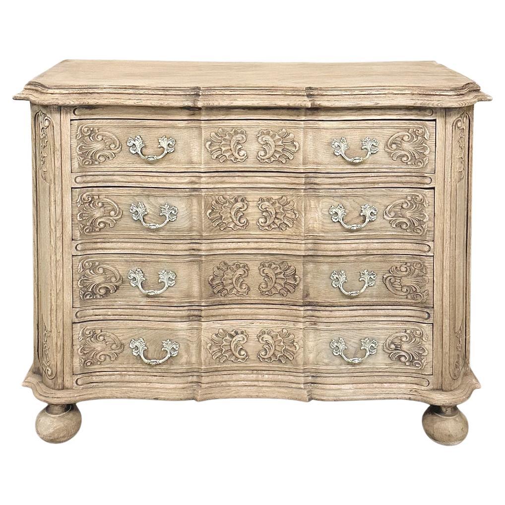 Antique French Louis XIV Commode ~ Chest of Drawers in Stripped Oak