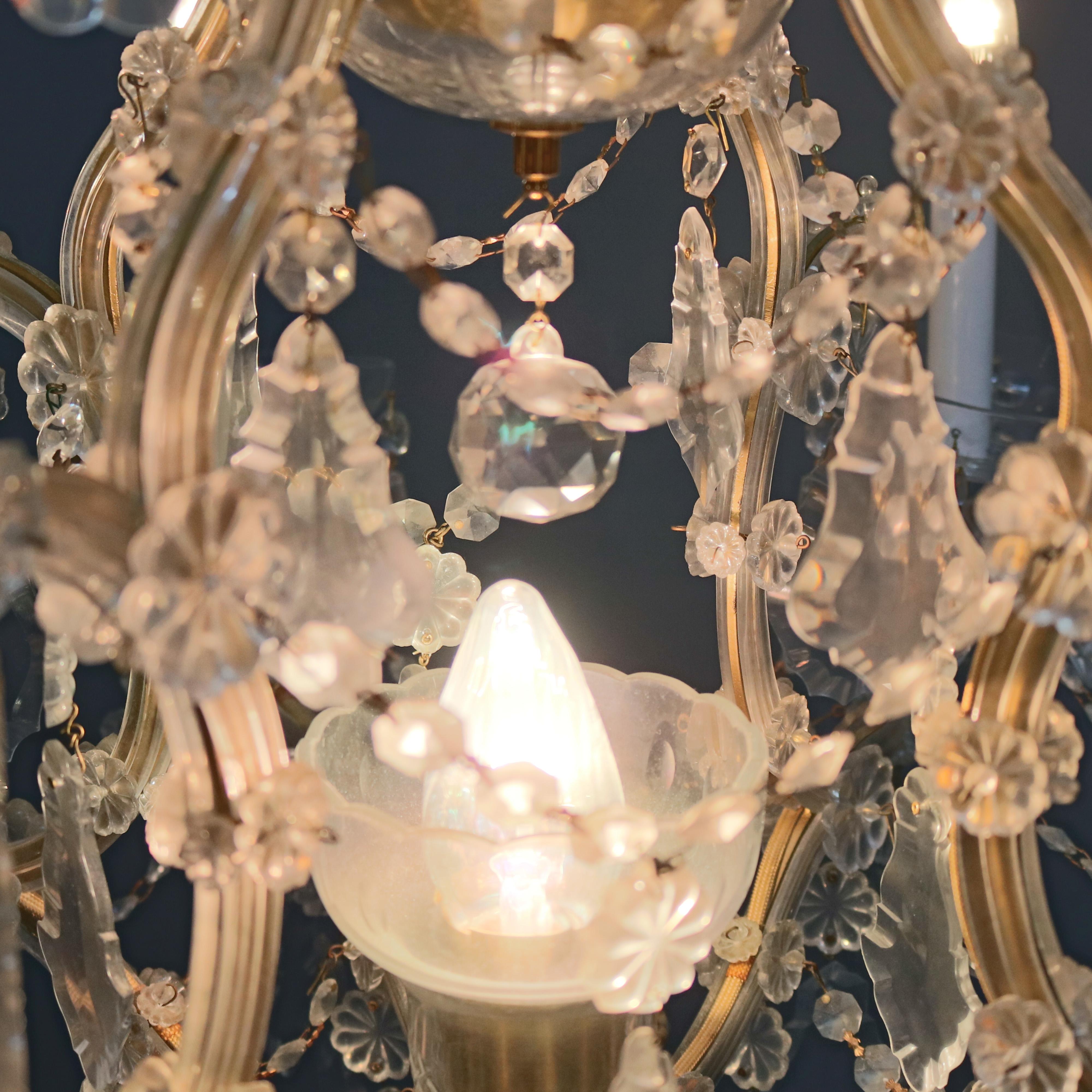 Antique French Louis XIV Crystal Chandelier, 20th Century 4