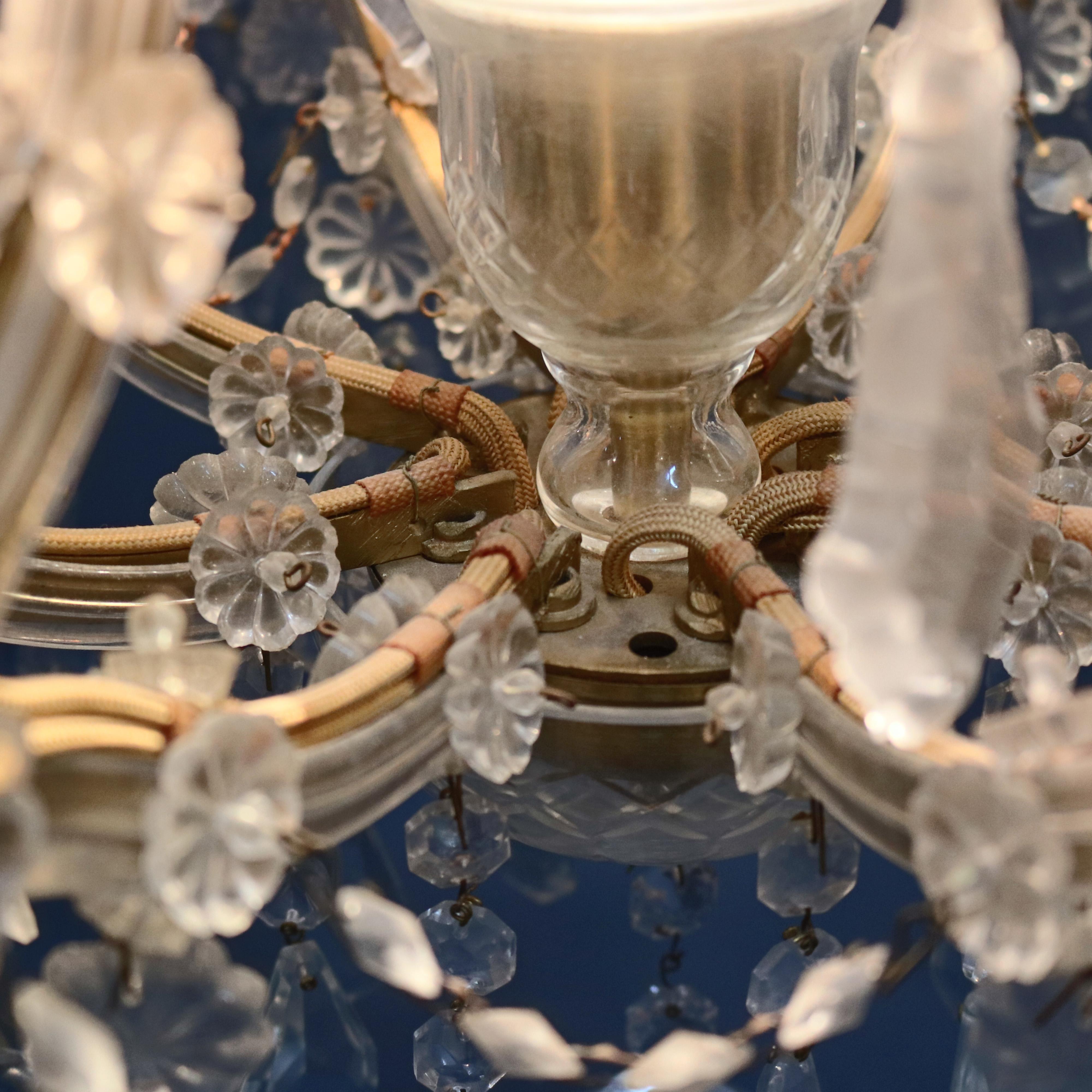 Antique French Louis XIV Crystal Chandelier, 20th Century 5