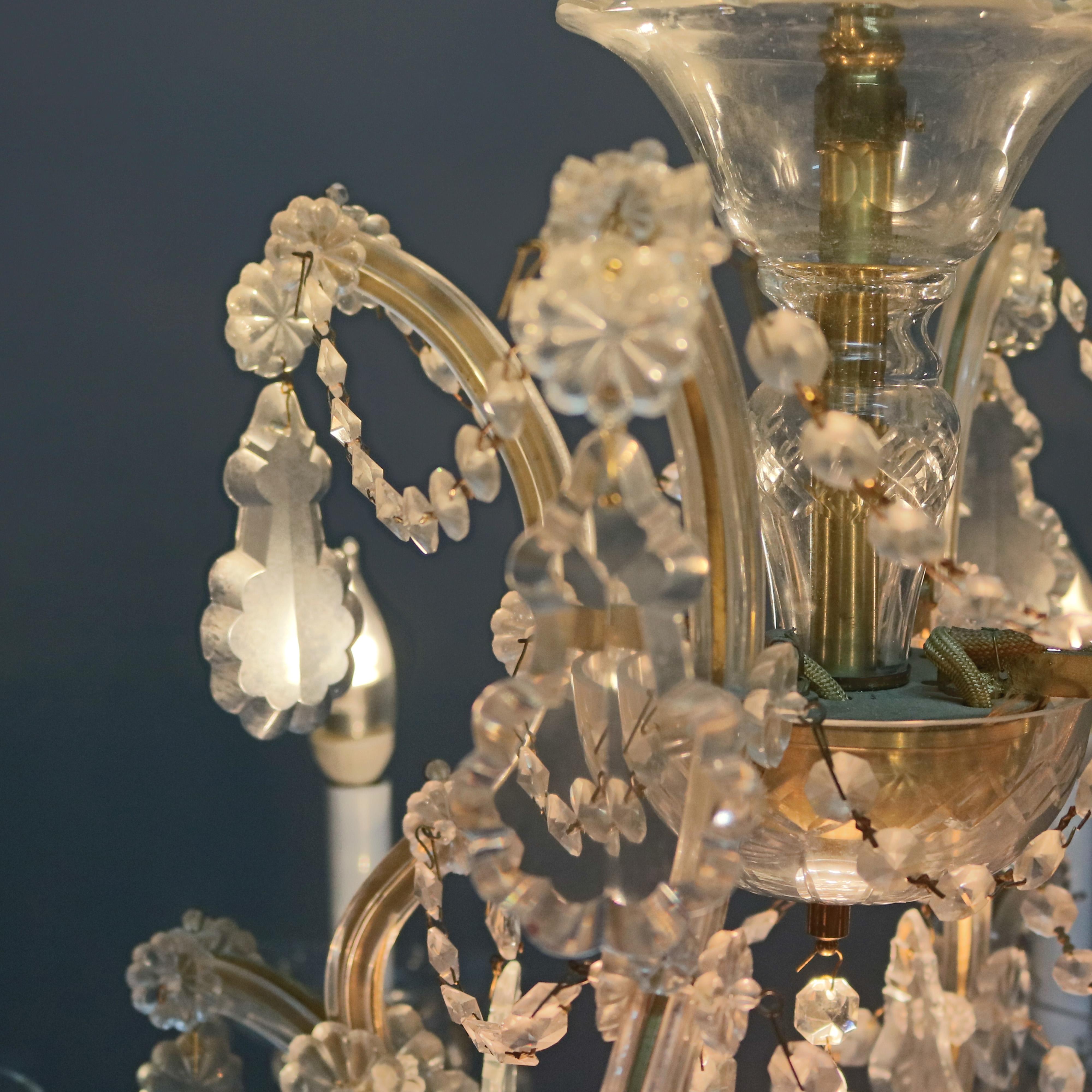 Antique French Louis XIV Crystal Chandelier, 20th Century 6