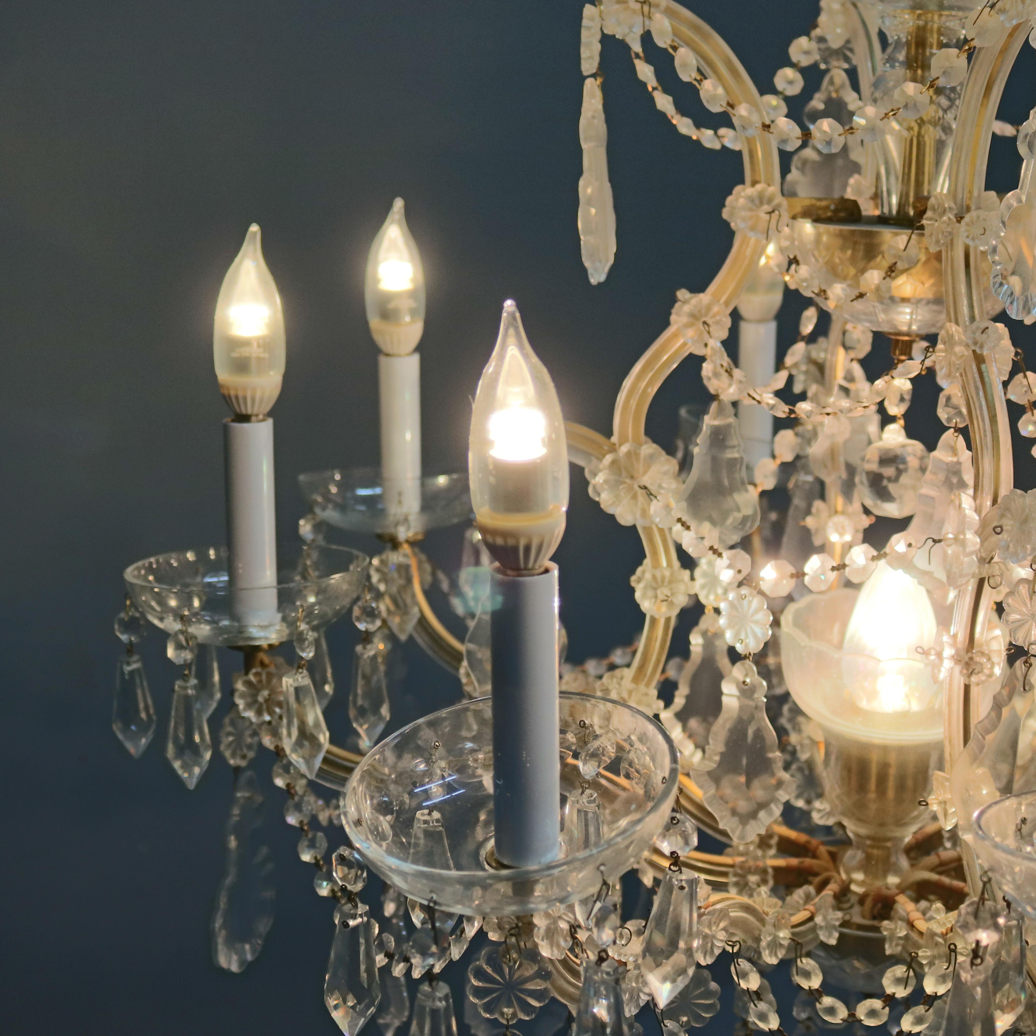 Antique French Louis XIV Crystal Chandelier, 20th Century 10