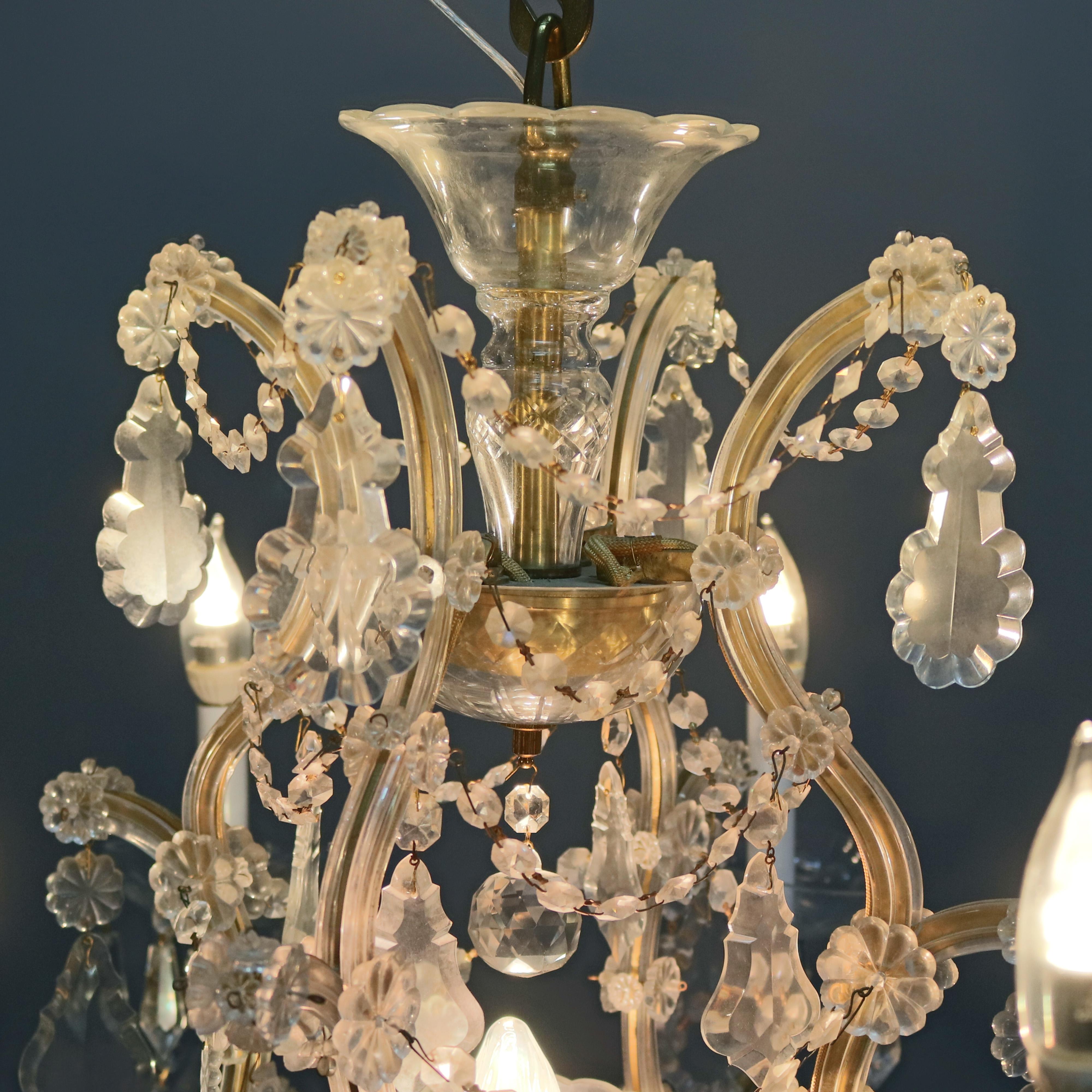Antique French Louis XIV Crystal Chandelier, 20th Century 2