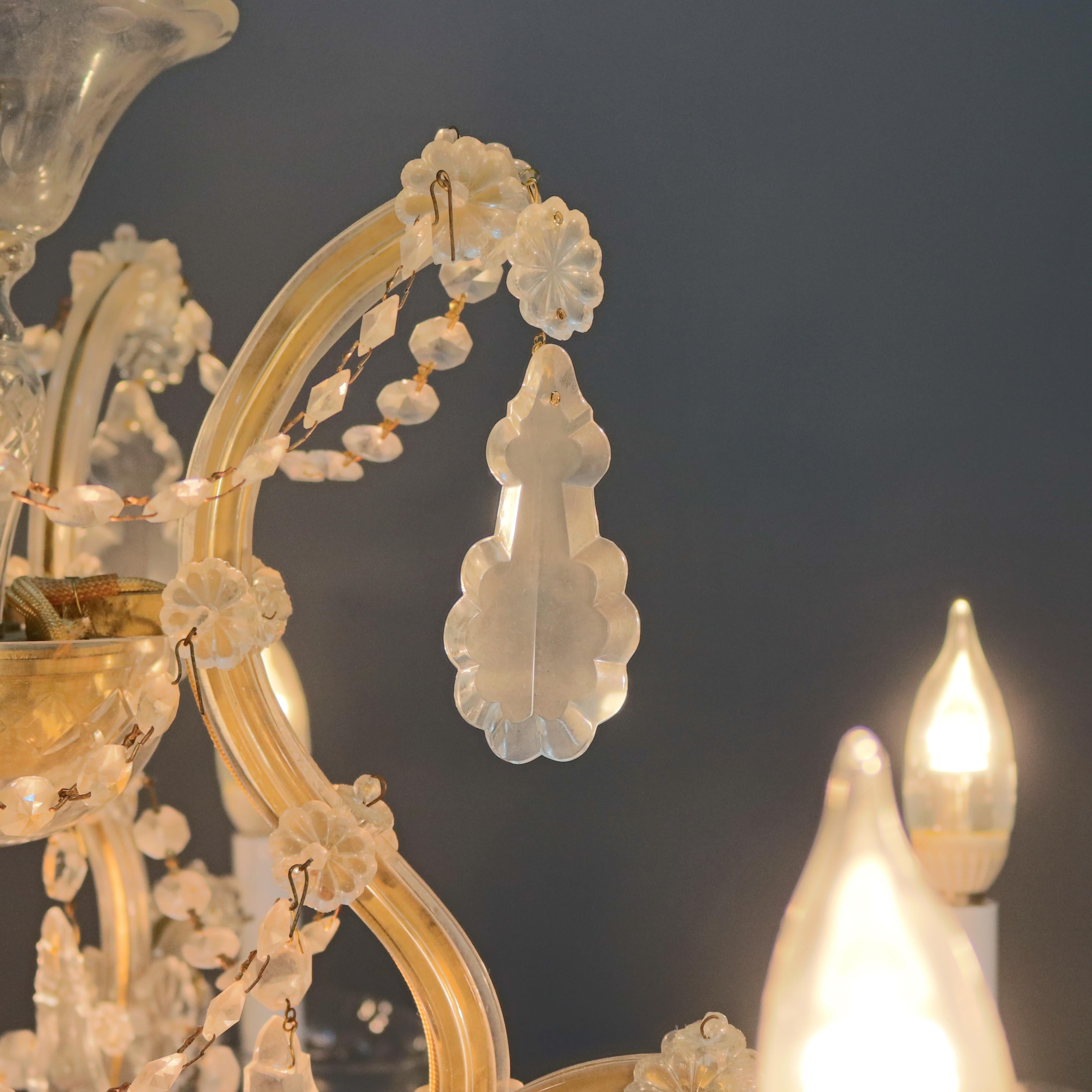 Antique French Louis XIV Crystal Chandelier, 20th Century 3