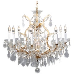 Antique French Louis XIV Crystal Chandelier, 20th Century