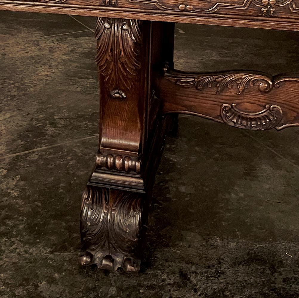 Antique French Louis XIV Draw Leaf Banquet Table For Sale 8