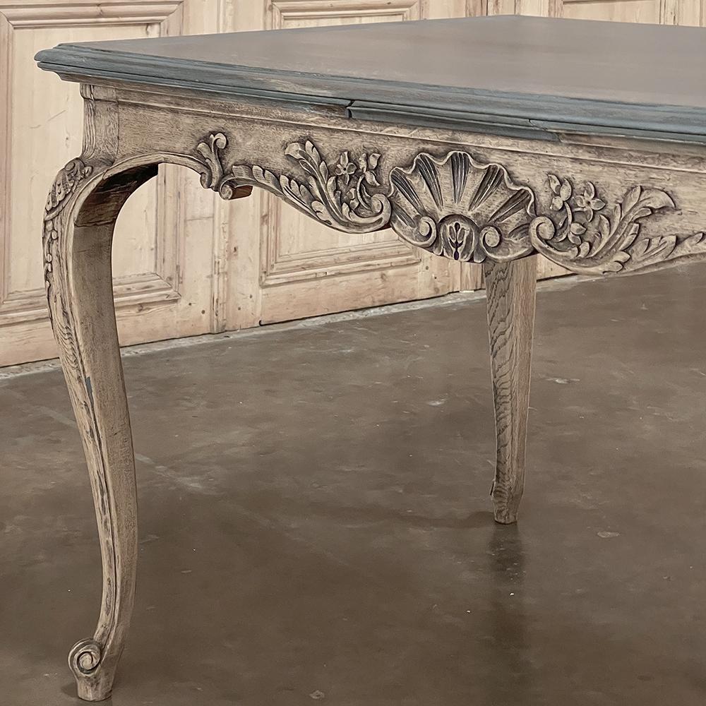 Antique French Louis XIV Draw Leaf Dining Table For Sale 12