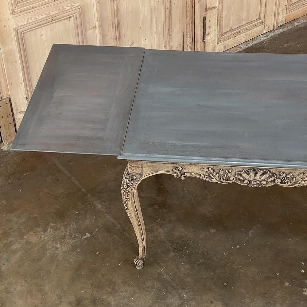 20th Century Antique French Louis XIV Draw Leaf Dining Table For Sale