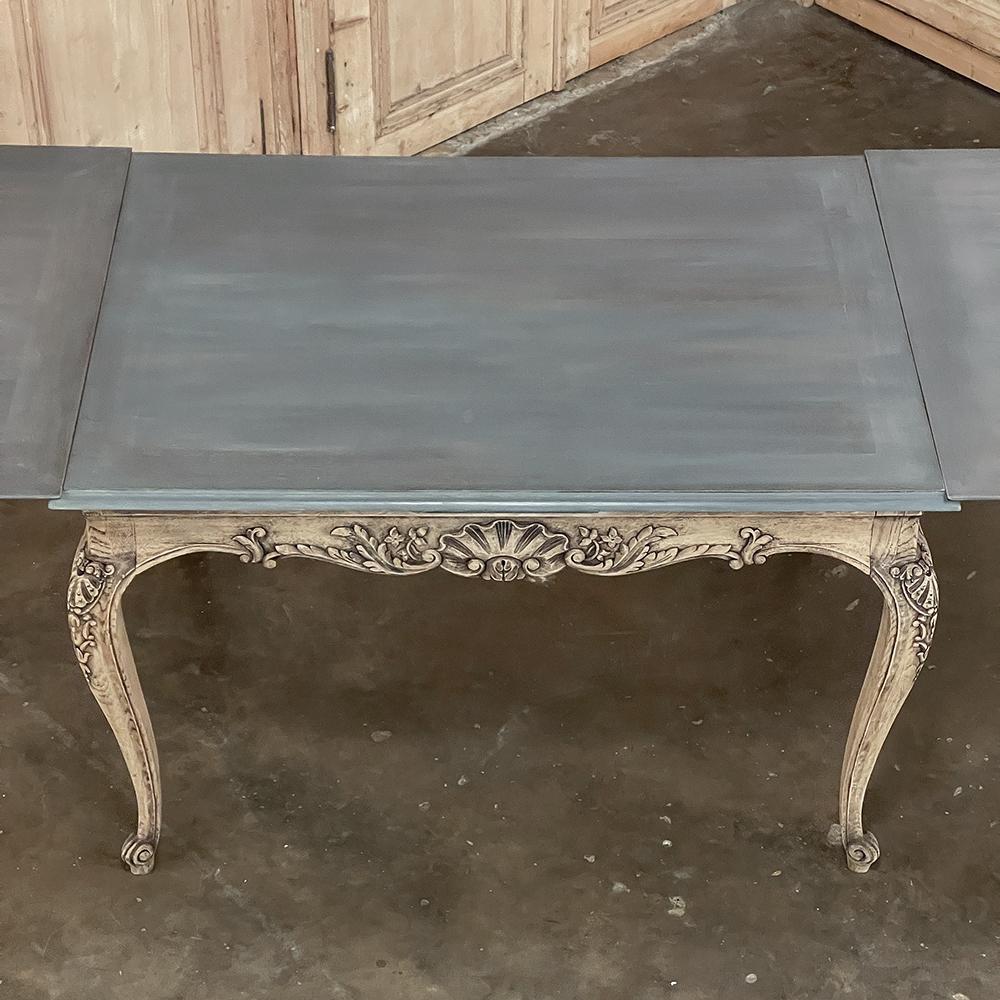 Fruitwood Antique French Louis XIV Draw Leaf Dining Table For Sale