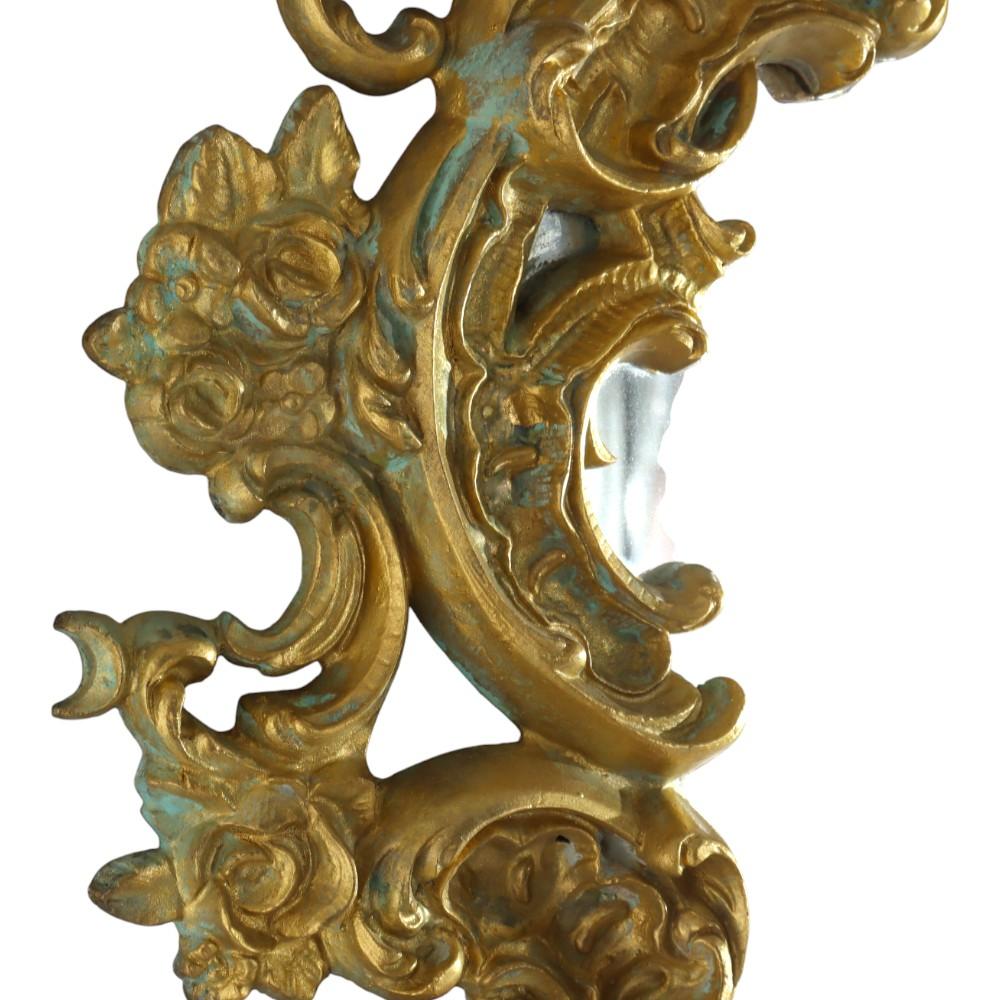 Antique French Louis XIV Gilt Bronze Mirrored Candle Wall Sconce c1890 For Sale 2
