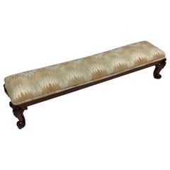 Antique French Louis XIV Long Kneeling Low Prayer Bench, Circa 1890