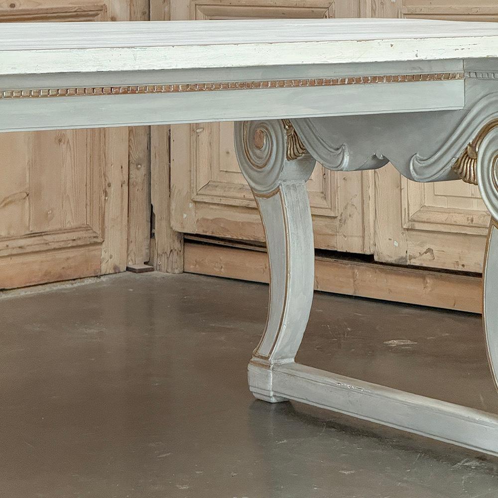 Antique French Mesa de Comedor Pintada Luis XIV Madera dura en venta