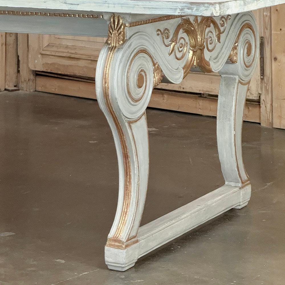 Antique French Mesa de Comedor Pintada Luis XIV en venta 2