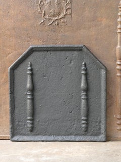 Antique French Louis XIV 'Pillars of Hercules' Fireback / Backsplash