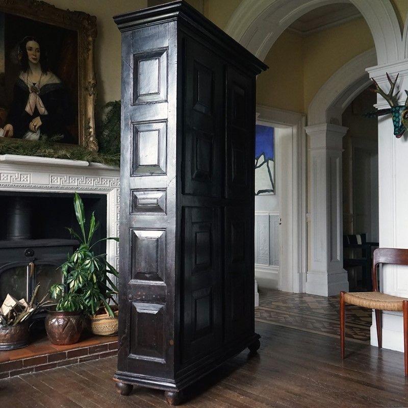 18th Century and Earlier Antique French Louis XIV Provincial Chestnut Cupboard, 17th Century