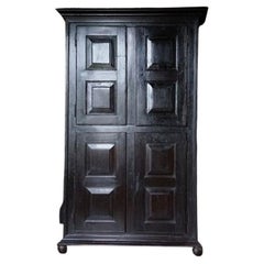 Used French Louis XIV Provincial Chestnut Cupboard, 17th Century