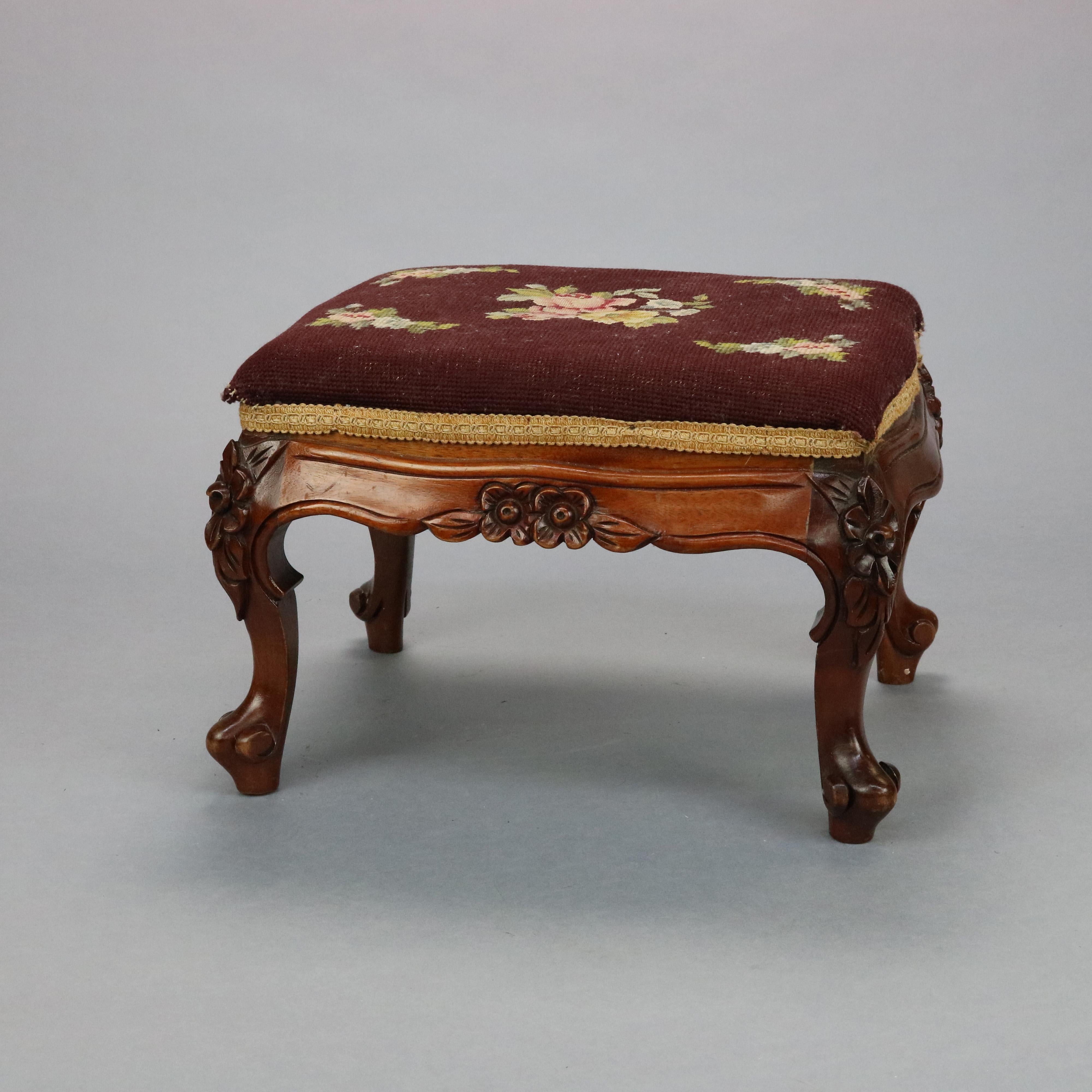 antique french footstool