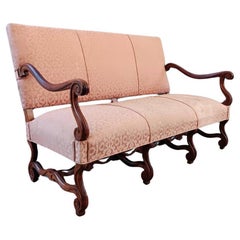Antikes französisches geschnitztes Sofa im Louis XIV.-Stil
