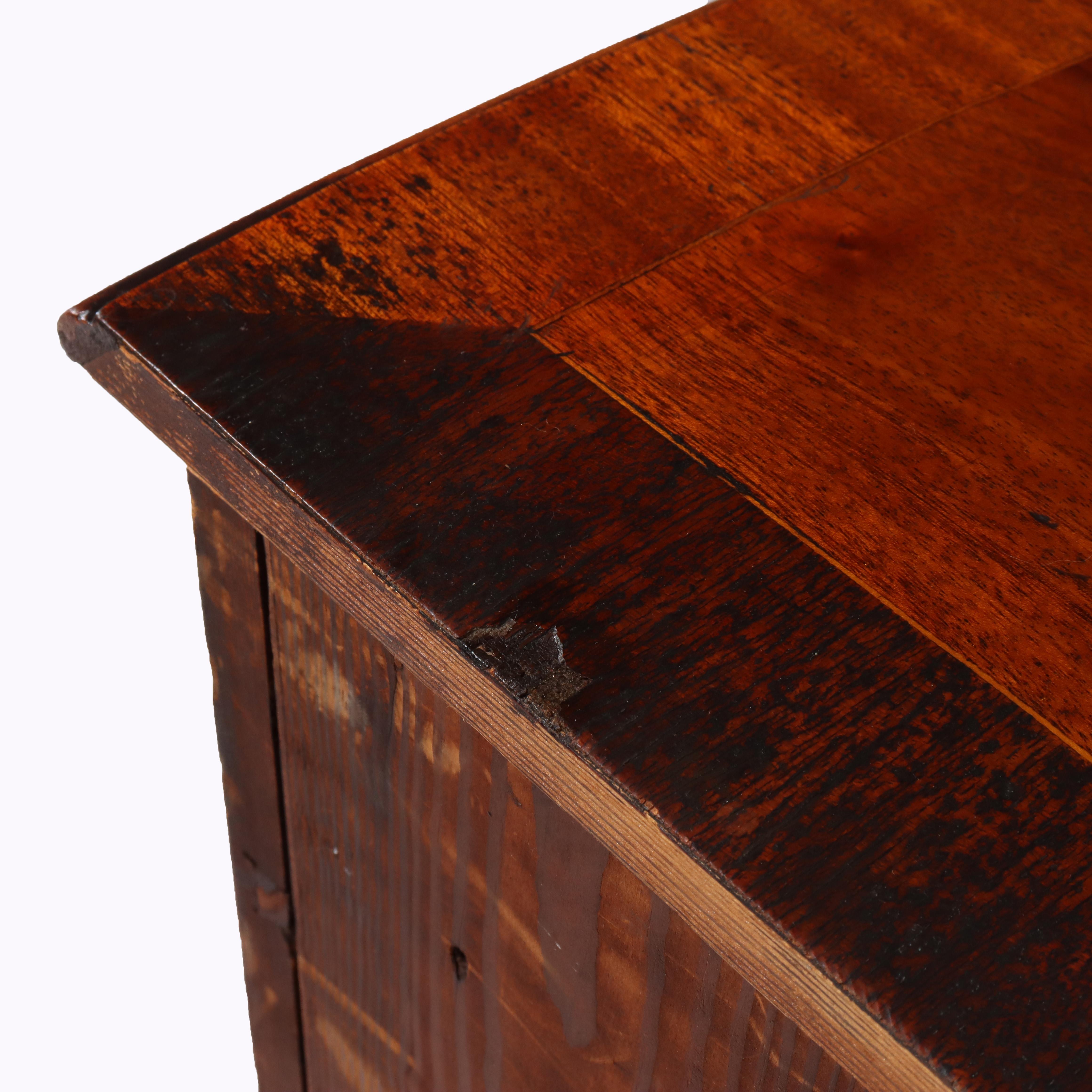 Antique French Louis XIV Style Mahogany & Ormolu Five-Drawer Lingerie Chest For Sale 8
