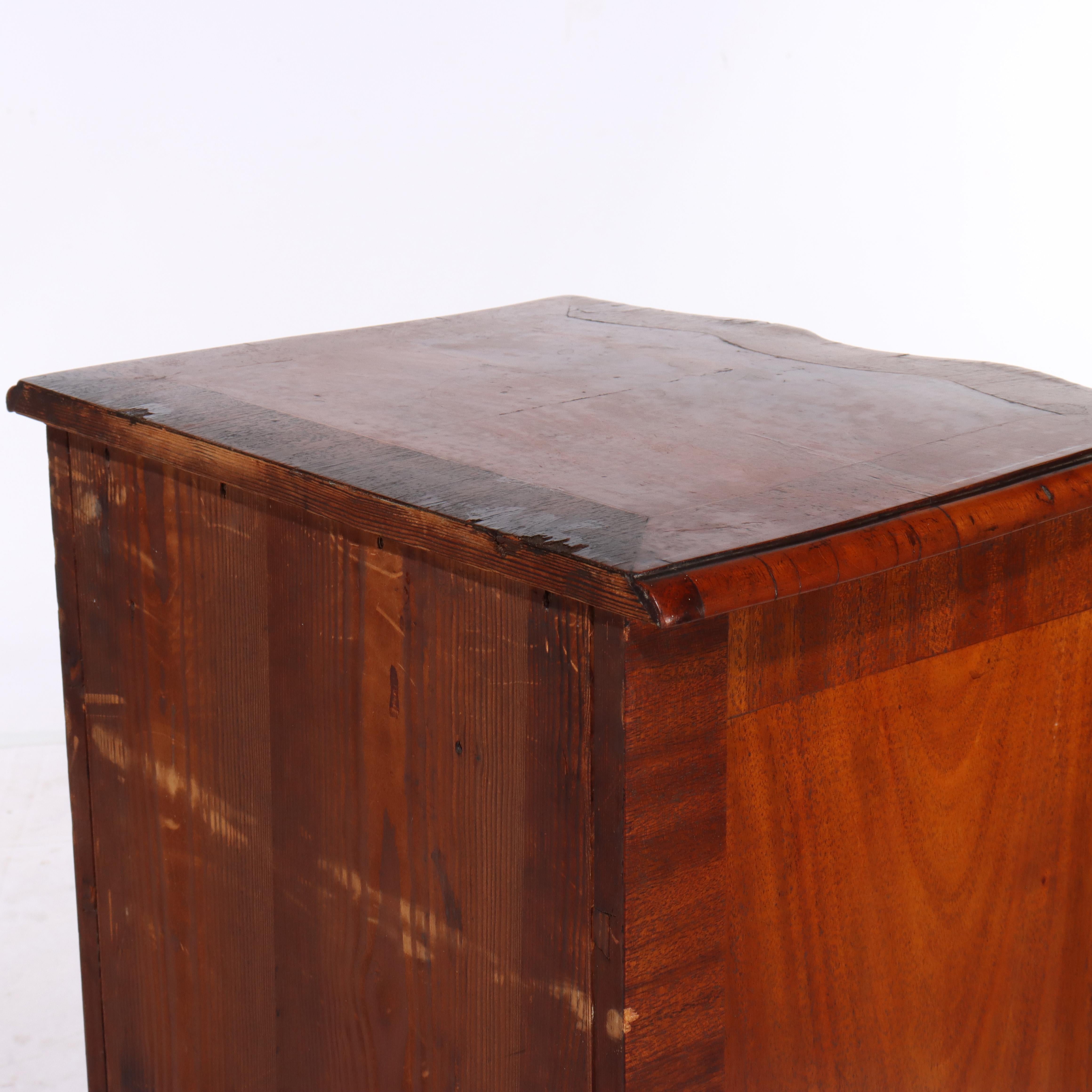 Antique French Louis XIV Style Mahogany & Ormolu Five-Drawer Lingerie Chest For Sale 13