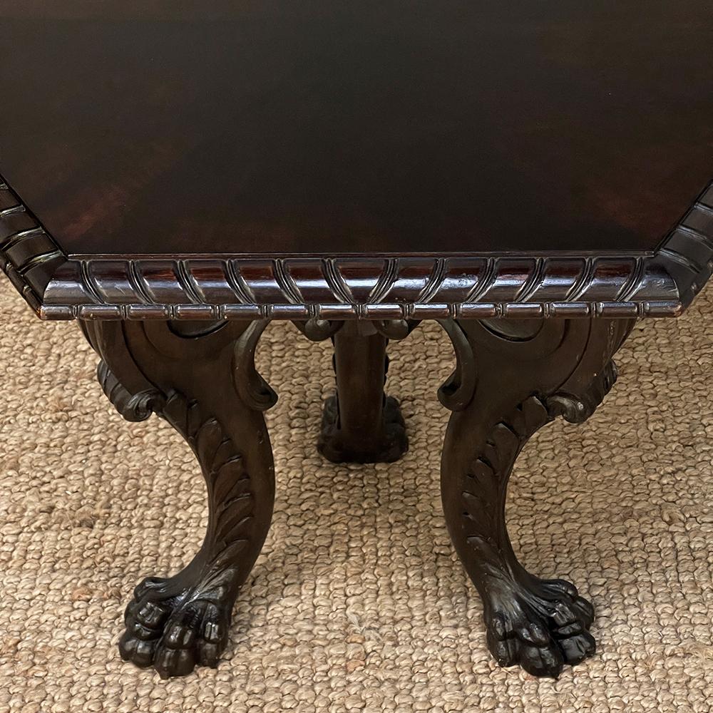 Antique French Louis XIV Walnut Hexagonal Center Table ~ End Table For Sale 4