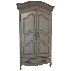 Antique French Louis XV Armoire, 18th Century