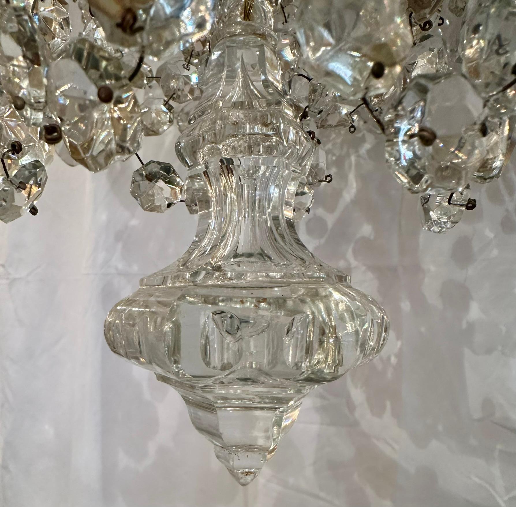 Antico lampadario a 24 luci in bronzo D'Oré e cristallo in stile Luigi XV, 1890 ca. in vendita 1