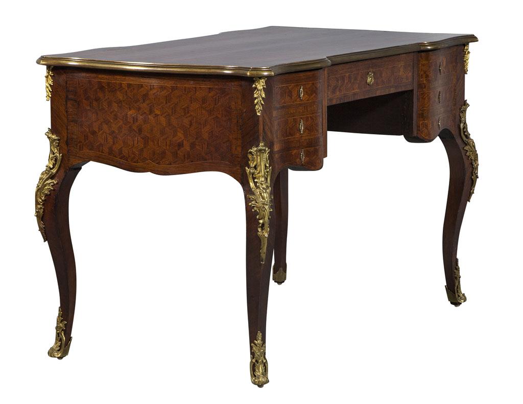 Antique French Louis XV Bureau Plat Writing Desk 5